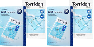 Torriden DIVE IN - Máscara facial de ácido hialurónico (10 hojas),...