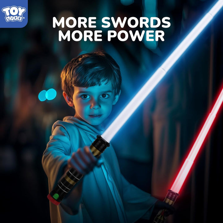 TOY Life Espada iluminada estilo sable - Paquete de 4 sables ilumin...