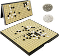 Juego de 15 pulgadas Go Game Set magnético plegable juego de mesa portátil tradicional chino Weiqi Set con piedras magnéticas para adultos viaje Gomoku