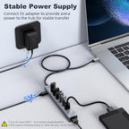 intpw, hub USB 3.0 de 8 puertos, adaptador 5V/3A