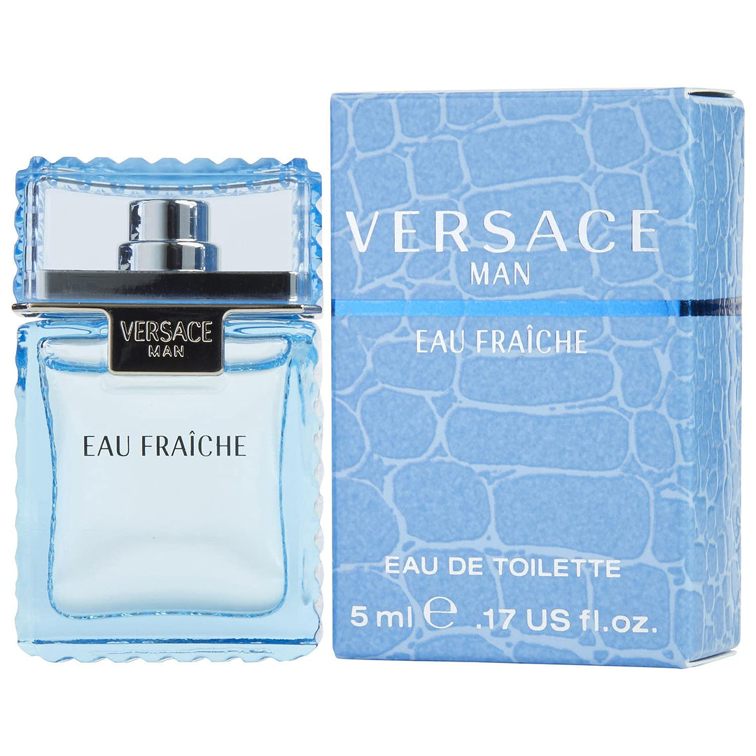 Versace Man Eau Fraiche Por Edt Splash (Mini) Para Hombres 5 Ml