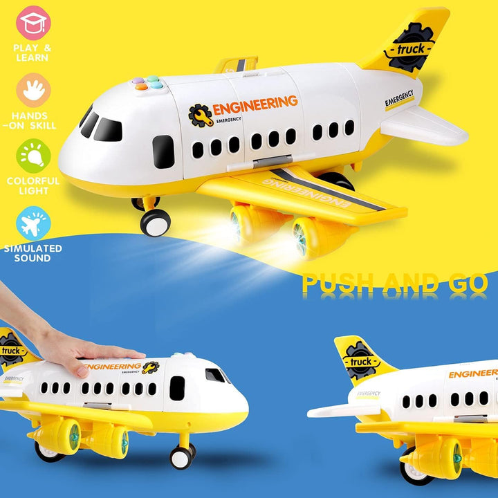 Dwi Dowellin Juego de juguetes de construcción de avión\/alfombra d...