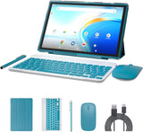 NOVOJOY Tableta 2 en 1 con Android 14 OS de 10 pulgadas, tabletas c...
