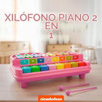 Lollipop Paw Patrol Xilófono y piano 2 en 1 – Juguete musical interactivo para niños pequeños – Canciones reales, diversión educativa que ofrece modos de xilófono y piano en un juguete encantador (Paw Patrol Purple)