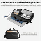 tomtoc A33 - Bolsa de hombro delgada para laptop de 13-14 pulgadas, Negro, 13-14 Inch Laptop