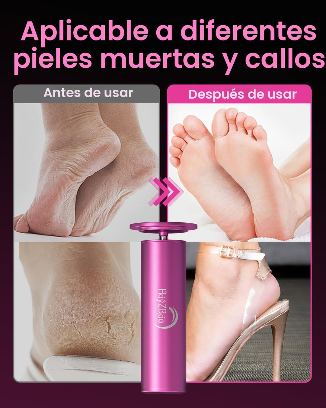 HayZBao FSA&amp;HSA - Removedor eléctrico de callos para pies, remo...