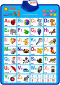 Just Smarty - Tabla interactiva de pared del alfabeto, ABC y 123, color