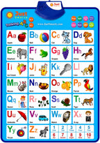 Just Smarty - Tabla interactiva de pared del alfabeto, ABC y 123, color