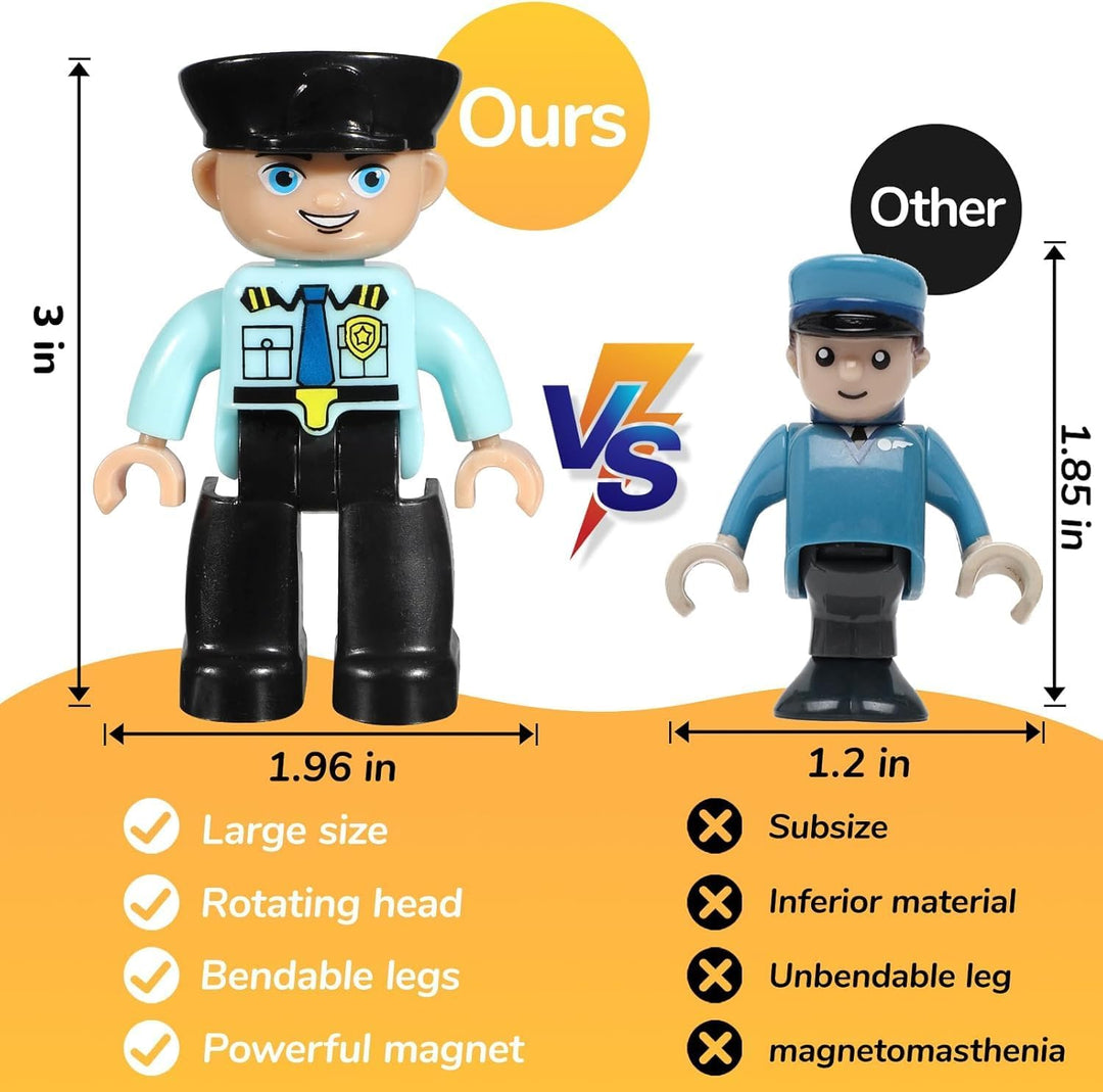 Mruikeny Figuras magnéticas grandes, juego de figuras comunitarias...