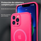 ImpactStrong Protector magnético diseñado para iPhone 13 Pro Max [protección de cámara] [prueba de caídas de grado militar] [compatible con MagSafe] Funda de teléfono delgada translúcida mate (6.7