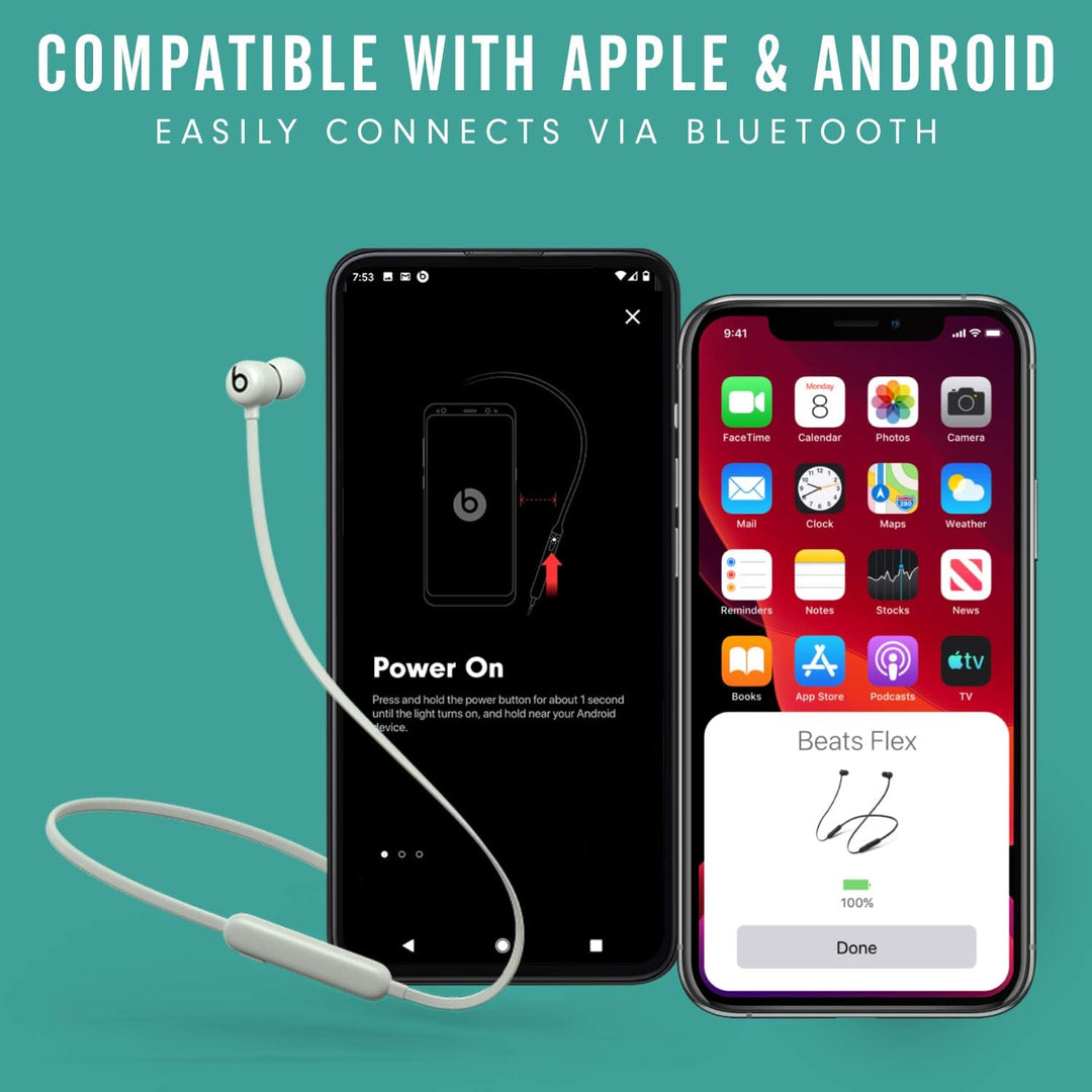 Beats Flex Auriculares inalámbricos - Chip de auriculares Apple W1,...