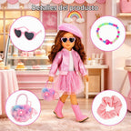 10 piezas de ropa de muñeca americana de 18 pulgadas y accesorios de