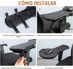 Alfombrilla de mouse ergonómica ajustable para silla, cierre de