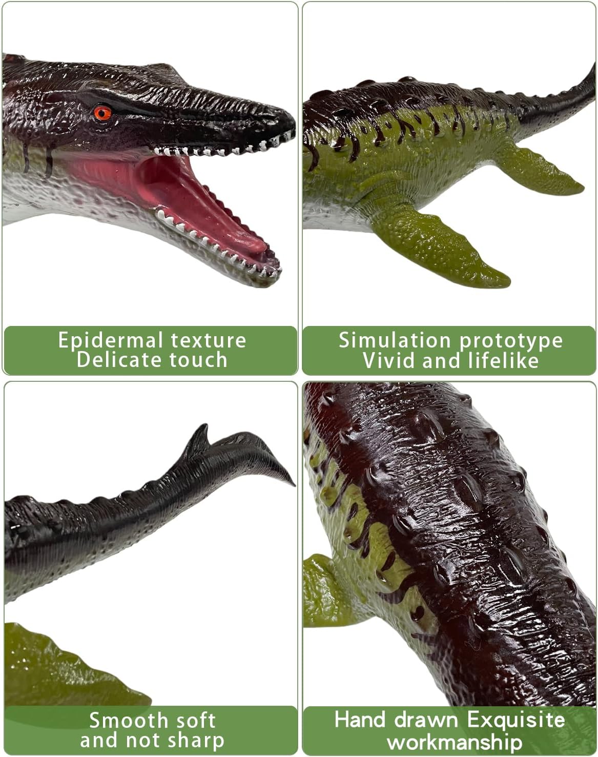 YONGJULE Juguetes grandes de dinosaurios Mosasaurus de 32