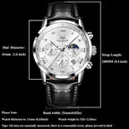 OLEVS Relojes para Hombres Lujo Cara Grande Relojes Resistente al Agua