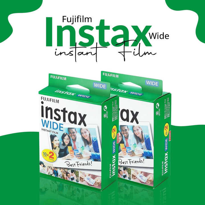 Fujifilm Película instantánea ancha Instax (40 exposiciones) + álbu...