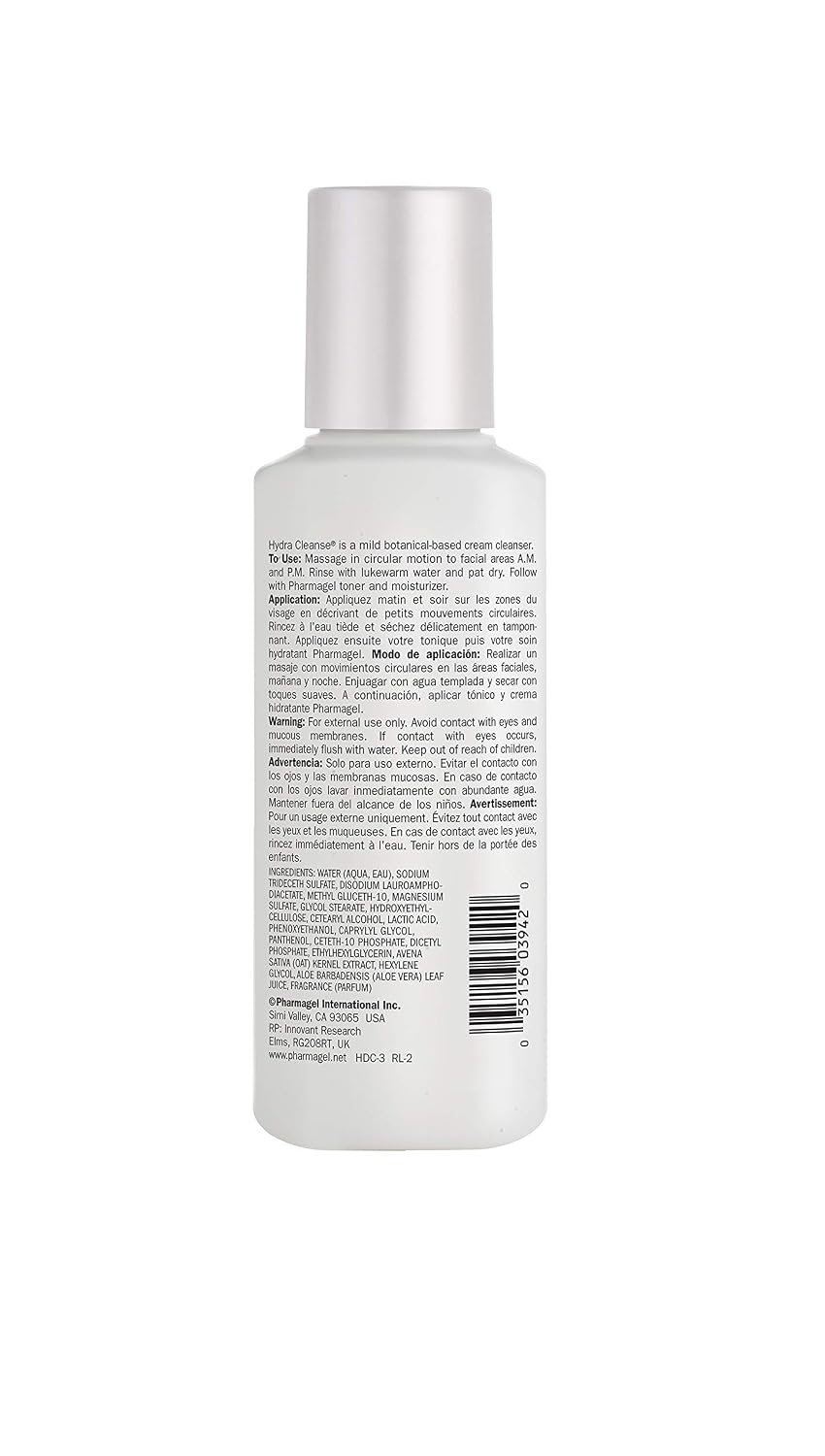 Pharmagel Hydra Cleanse Limpiador facial enjuagable con agua para t...