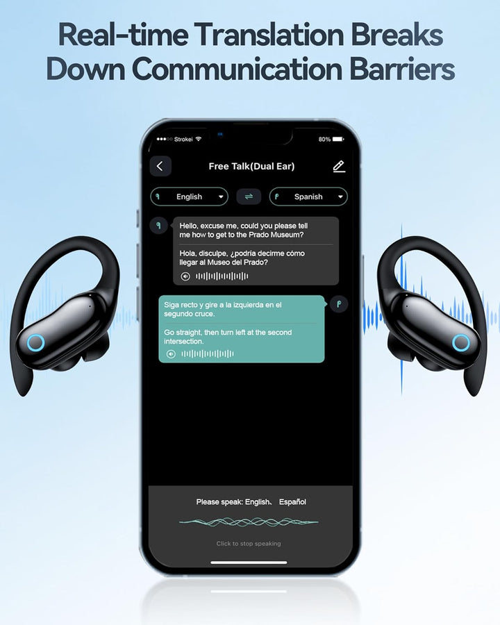 GNMN Auriculares inalámbricos con cancelación activa de ruido, repr...