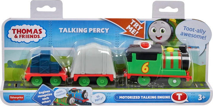 Thomas &amp; Friends Tren de Juguete Motorizado Talking Percy Locom...