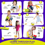 Juego de juguetes de limpieza para niños pequeños, juego de juguetes de limpieza para niños, juego de limpieza del hogar de imitación - Incluye. Juego de aspiradora eléctrica, juego de escoba