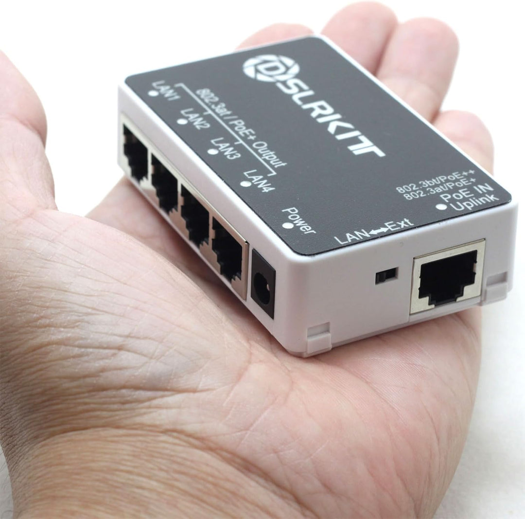 DSLRKIT PoE 90watt 5 puertos Gigabit PoE interruptor