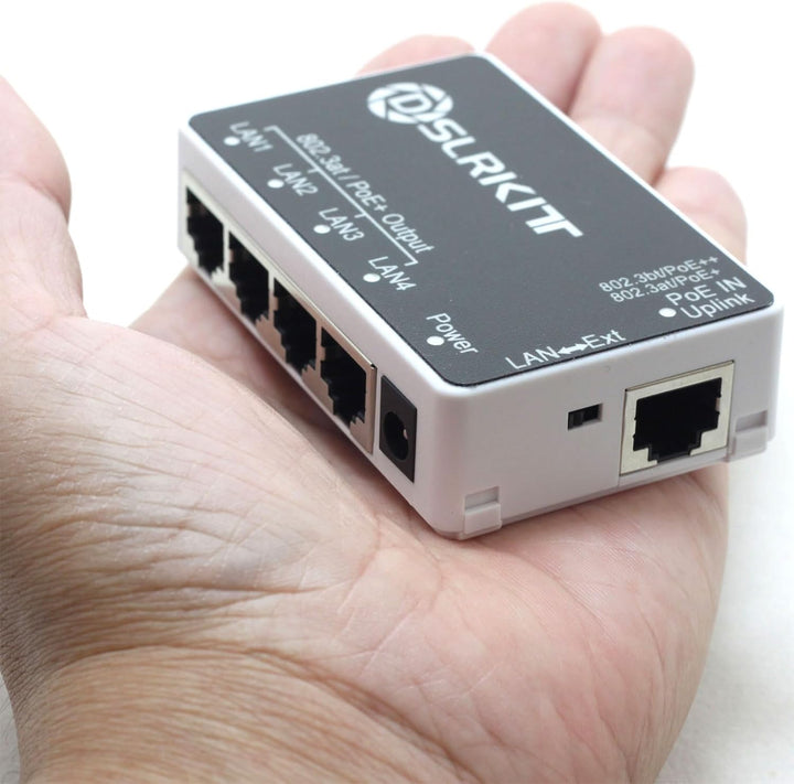 DSLRKIT PoE 90watt 5 puertos Gigabit PoE interruptor