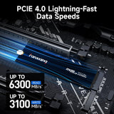 Fanxiang 500GB NVMe SSD PCIe Gen 4 SSD para juegos para PS5, hasta...