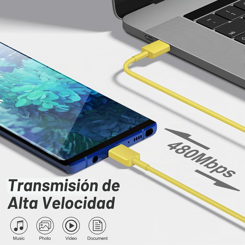 Cargador USB C tipo C cargador de carga rápida 10FT 45W Samsung
