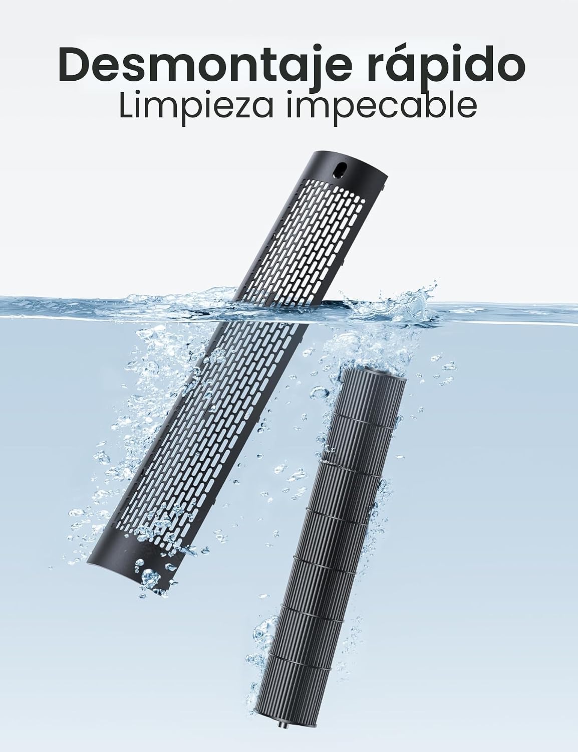 DREO Ventilador de torre para dormitorio, velocidad de CC mejorada...