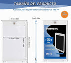 50 tarjeteros magnéticos acrílicos de 130 Pt, protectores de tarjetas de un
