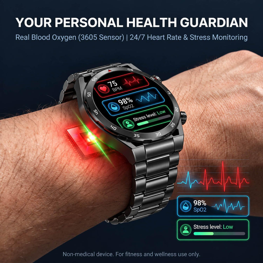 Reloj inteligente, pantalla AMOLED Bluetooth Llamadas Fitness