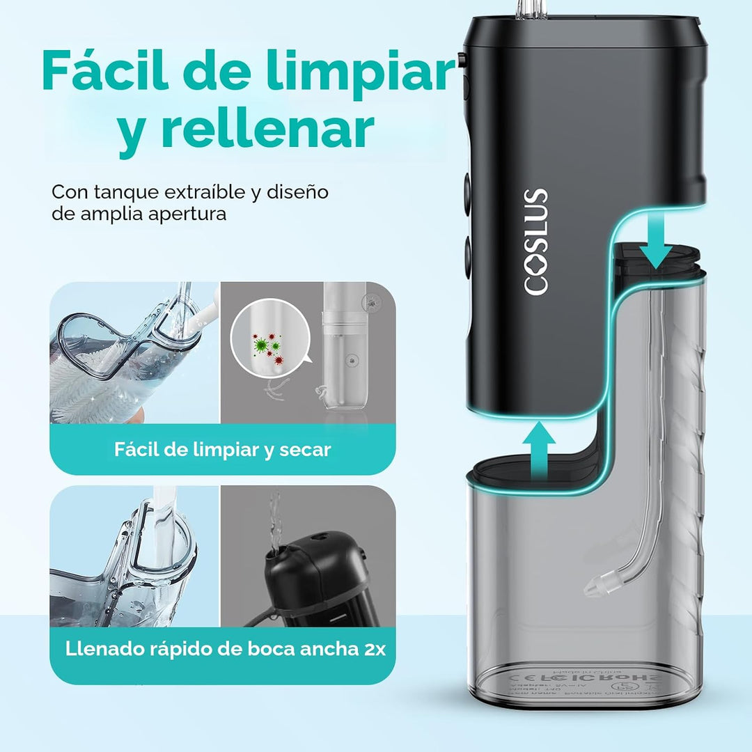 COSLUS Mini irrigador de agua para viajes: diseño compacto portátil...