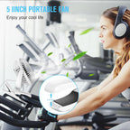 BESKAR Ventilador USB con clip, ventilador de escritorio pequeño po...