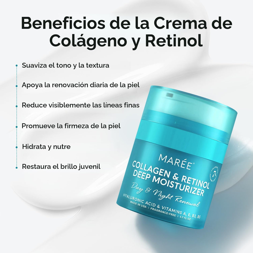 MAREE Crema hidratante facial con retinol para la cara \u2013 Crema...
