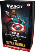Magic: The Gathering | Mazo de Comandante de Superhéroes de Marvel - Los Vengadores Ensamble (Baraja de 100 cartas + accesorios)