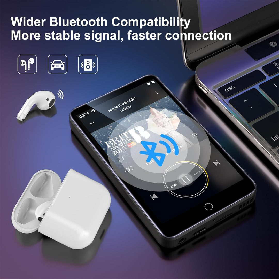 Reproductor de MP3 con Bluetooth y WiFi, 80 GB de almacenamiento y...