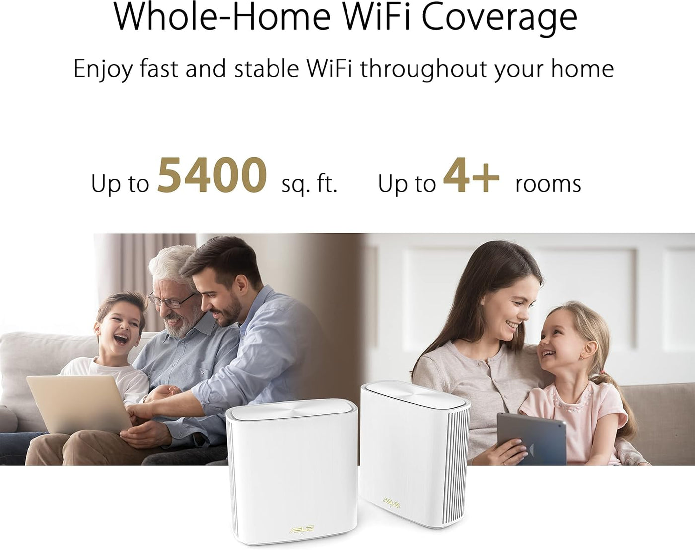 ASUS ZenWiFi Sistema WiFi 6 de malla de doble banda para todo el ho...