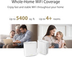 ASUS ZenWiFi Sistema WiFi 6 de malla de doble banda para todo el hogar, 1-Pack, AX5400 | Banda dual