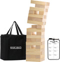 Outdoor Games - Torre de caída mediana con 54 bloques de madera, juego de