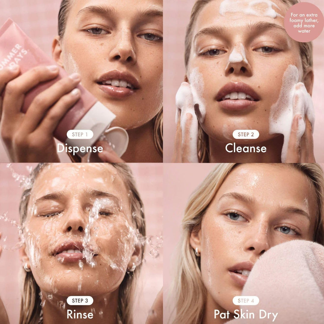 Summer Fridays Morning Trio - Gel de rocío rosa de tamaño viaje, ge...