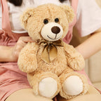 6 piezas de lindos osos de peluche a granel de 13.7 pulgadas, marrón