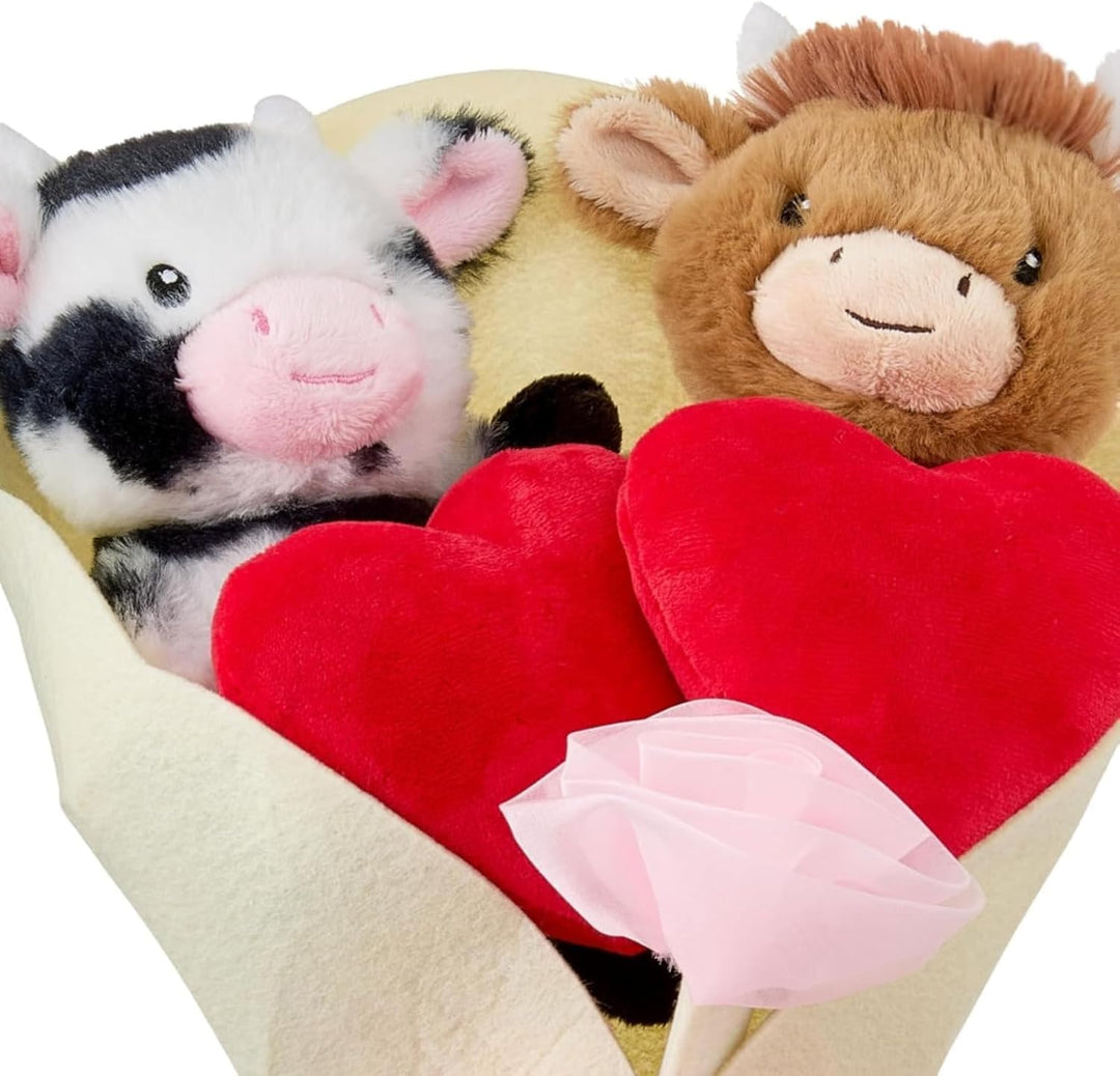 BibYuga Highland Cow - Regalo de peluche para el día de