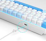 MageGee Teclado mecánico portátil 60% para juegos, MK-Box con retro...