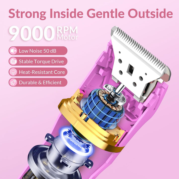 KINGTEE Recortadora de bikini eléctrica 5 en 1 para mujer, afeitado...