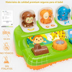 Juguetes emergentes para niños y niñas de 1 año, juguetes interactivos de causa y efecto con música y luz para bebés de 6 a 12 meses, regalos de Navidad y cumpleaños para bebés de 1 año