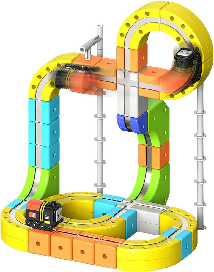 Juego de tren eléctrico  42 piezas flexible 3D que desafía