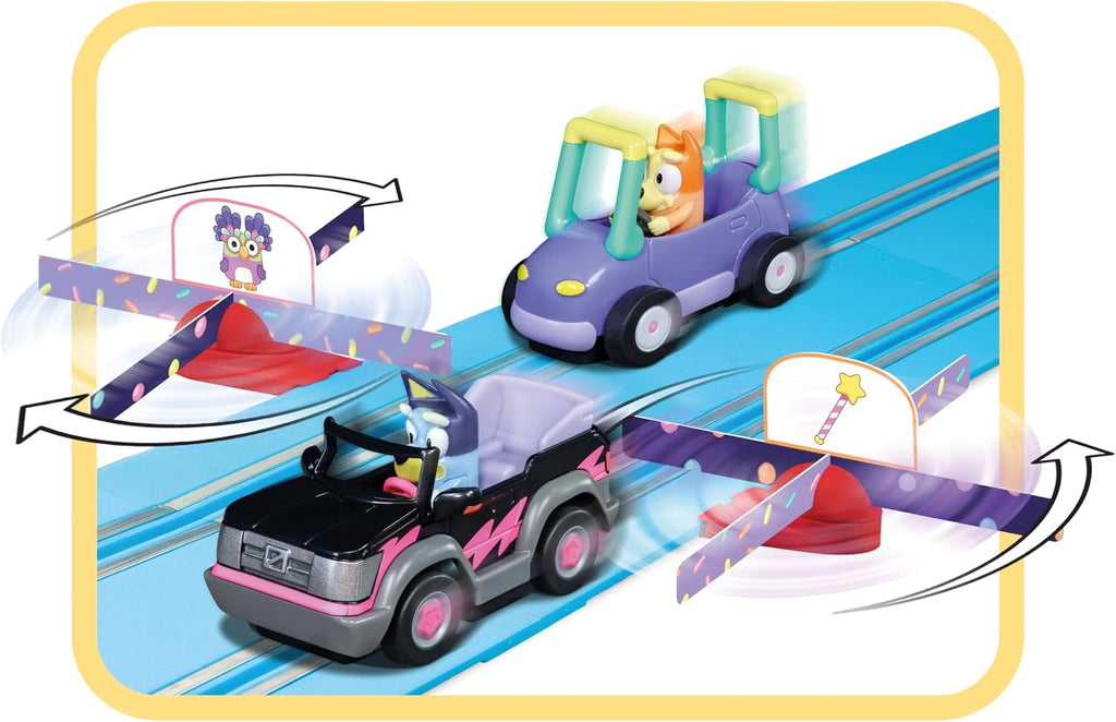 Carrera Primer juego de pista de carreras Bluey Toy Slot Car - Bluey
