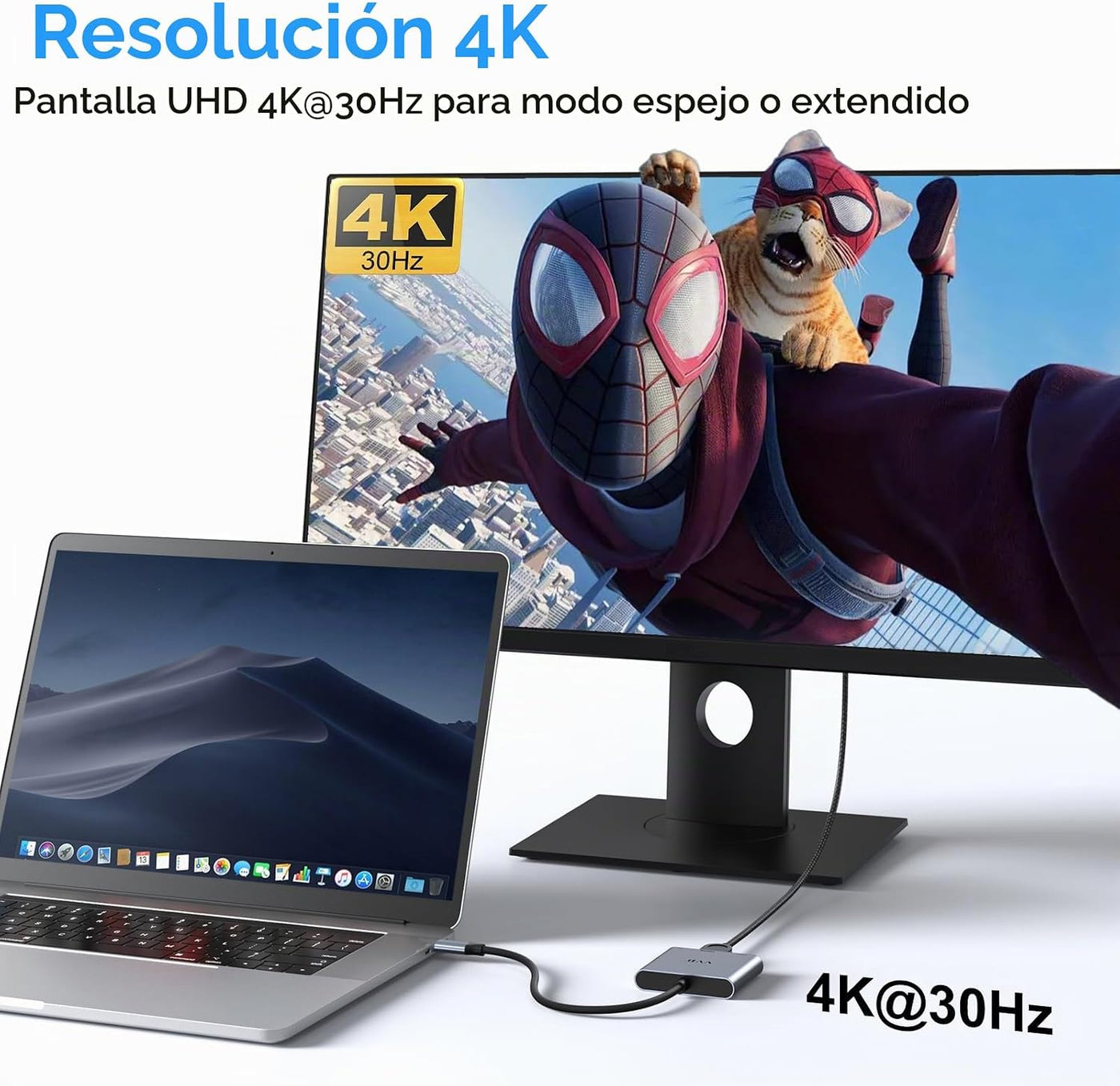 Adaptador USB C a HDMI,Adaptador USB-C Hub Multipuerto Digital AV |...