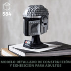LEGO Star Wars The Mandalorian Helmet 75328 Kit de modelo para construir, juego de decoración coleccionable para adultos, hombres, mujeres, mamá, papá, idea de regalo coleccionable