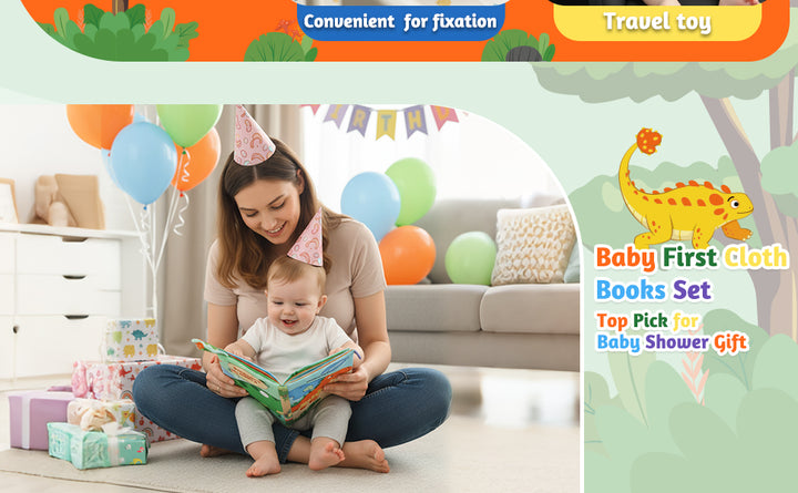YOGINGO Libros para bebés Montessori Toys Cute Dinosaurs